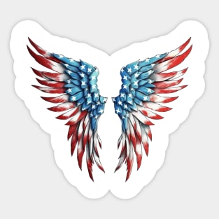 4th of July Wings  #3 Sticker